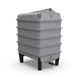 Original Wormery Tiger Wormery 4 Tray Vermicomposting System - Grey,includes Lime Mix, Coir Block & Fine Mesh, 4-Tray Kit - thumbnail 2