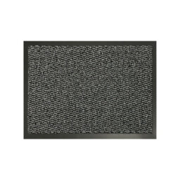 Kav Door Mat Dirt Trapper - Durable Indoor And Outdoor Non-Slip Rug - Super Absorbent- Home, Office(Grey / Black, 60Cm X 90Cm) - thumbnail 1