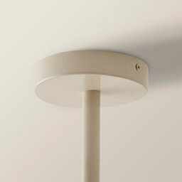 Valuelights Parker Cream And Walnut 3 Way Ceiling Light And Bulbs - thumbnail 6
