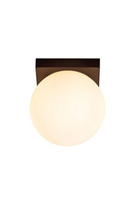 Lucide Tassa Flush Ceiling Light Bathroom Diameter 13.5Cm Led Dim To Warm 1800K/3000K Ip40 - Black - image 1