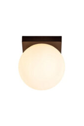 Lucide Tassa Flush Ceiling Light Bathroom Diameter 13.5Cm Led Dim To Warm 1800K/3000K Ip40 - Black