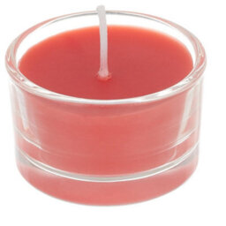 Living And Home 6 Pcs And Long-Lasting Fragrance Fruit-Scented Natural Vegetable Wax Candles In Clear Glass Cups - thumbnail 4