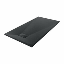 Sundaze 1500 X 800mm Smc Black Rectangle Slate Effect Bathroom Shower Tray - thumbnail 2