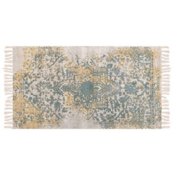 Beliani Rug Boyali Dark Green 80 X 150 Cm Viscose - thumbnail 1