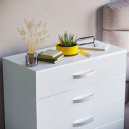Lassic Vida Designs Hulio White High Gloss 5 Drawer Chest (H)900mm (W)750mm (D)360mm - thumbnail 5