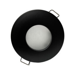 UKEW Pack Of 4 -Matt Black ,recessed Downlight Round Bathroom Gu10 Ceiling Light Fixture Ip65 Spotlight ,frosted Cover - thumbnail 4