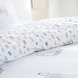 Bianca Fine Linens Bedding Zoo Animals Cotton Junior Duvet Cover Set With Pillowcases Pastel - thumbnail 4