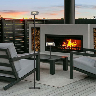 The Solar Centre Sundara Indoor/outdoor Tall Modern Solar Floor Lamp