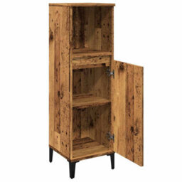 Walplus Bathroom Cabinet Old Wood 30X30X100 Cm Engineered Wood - thumbnail 5