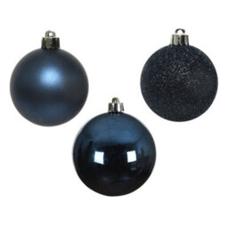 Kaemingk Shatterproof Plain Christmas Bauble (Pack Of 10) Blue (One Size) - thumbnail 2
