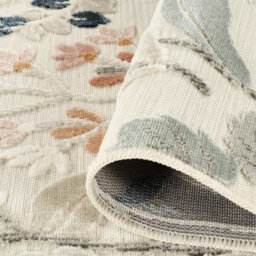 Gardenia Daisy Indoor Outdoor Low Pile Area Rug Floral Design Cream 120 X 170 Cm - thumbnail 4