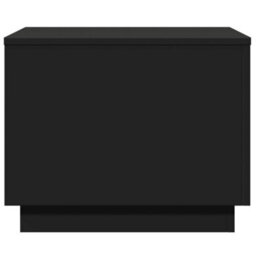 Berkfield Coffee Table With Led Lights Black 50X50X40 Cm - thumbnail 7