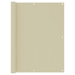 Berkfield Balcony Screen Cream 120X600 Cm Oxford Fabric - thumbnail 1