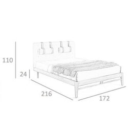 Angel Cerda Elegant Grey Fabric Tufted Bed For Modern Bedrooms - thumbnail 7
