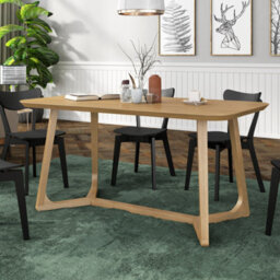Heze Furniture Divo Luxury Wooden Dinning Table - Modern Scandinavian Design - thumbnail 2