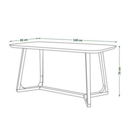Heze Furniture Divo Luxury Wooden Dinning Table - Modern Scandinavian Design - thumbnail 7