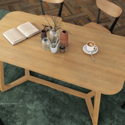 Heze Furniture Divo Luxury Wooden Dinning Table - Modern Scandinavian Design - thumbnail 4