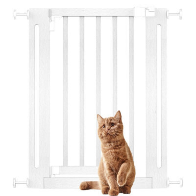 Bettacare Wooden Elegance Dog Gate, White, 63Cm - 71Cm, Pressure Fit Pet Gate For Puppy, Dog And Pet, Easy Installation - image 1