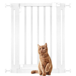 Bettacare Wooden Elegance Dog Gate, White, 63Cm - 71Cm, Pressure Fit Pet Gate For Puppy, Dog And Pet, Easy Installation - thumbnail 1