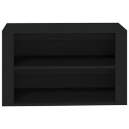 Berkfield Shoe Rack Black 75X35X45 Cm Engineered Wood - thumbnail 5
