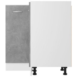 Vidaxl Corner Bottom Cabinet Lyon Concrete Grey 75.5X75.5X81.5 Cm Engineered Wood - thumbnail 7