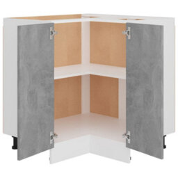 Vidaxl Corner Bottom Cabinet Lyon Concrete Grey 75.5X75.5X81.5 Cm Engineered Wood - thumbnail 5