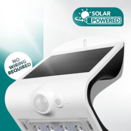 Chapman Muirfield 1X White 4W Pir Solar Wall Light Ip65 4000K - thumbnail 5