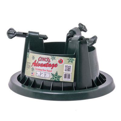Cinco Advantage 6 Christmas Tree Stand With Large Water Reservoir For Real Trees Up To 6Ft - image 1