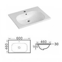 Royal Bathrooms Elmore 600mm Traditional Wall Hung 2 Drawer Cabinet Bathroom Vanity Unit With Ceramic Basin Sink - Terracotta Clay - thumbnail 8