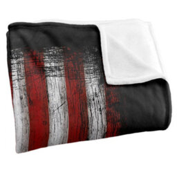 DC comics Superman Silky Old Glory Shield Supersoft Blanket Black/white/red (One Size) - thumbnail 3