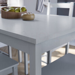 Lassic Vida Designs Yorkshire Grey Solid Pine 4 Seater Dining Set With 4 Chairs - thumbnail 4