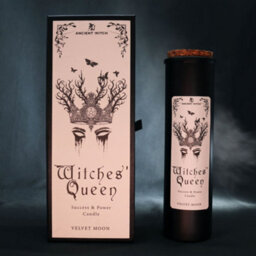 Serenityy -  Ancient Witch Ritual Candles - Witches' Queen 700G Black Empowerment Candle Velvet Moon Fragrance