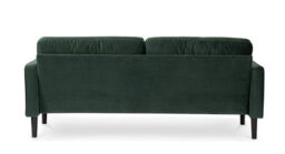 Velvet Bottle Green 3 Seater Sofa - thumbnail 6