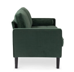 Velvet Bottle Green 3 Seater Sofa - thumbnail 5
