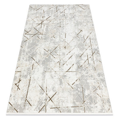 RugsX Modern Carpet Duke 51393 Cream / Gold - Geometric, Vintage Structured,  160X220 Cm - image 1