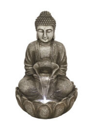 Outdoor Living UK Aqua Creations Medium Grey Buddha Mains Plugin Powered Water Feature - thumbnail 2