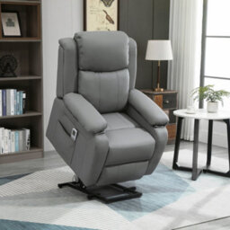 Homcom Riser And Recliner Chair Power Lift Recliner With Remote, Grey