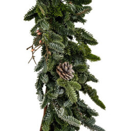 Woodland Pine Garland With Pinecones Faux Christmas Garland - thumbnail 2
