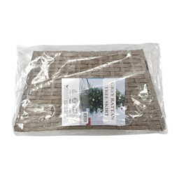Holly International Rattan Folding Christmas Tree Skirt Grey 48Cm - thumbnail 4