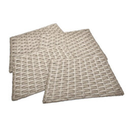 Holly International Rattan Folding Christmas Tree Skirt Grey 48Cm - thumbnail 2