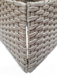 Holly International Rattan Folding Christmas Tree Skirt Grey 48Cm - thumbnail 3