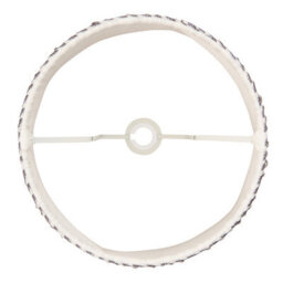 Loops Elegant 2 Pack Of 35Cm Pearl Grey Tapered Cylinder Lamp Shades For Home Decor - thumbnail 4