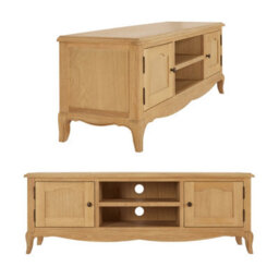 The Furniture Market French Chateau Oak Large Widescreen Tv Stand Fits Tvs Up To 65 - thumbnail 6