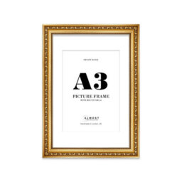 A3 Gold Ornate Picture Frame (42 X 29.7Cm) With Mount For A4 Poster, Photo, Artwork, Gallery Wall Or Print - thumbnail 1