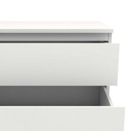 Wyld Haus Copenhagen Narrow Chest White Laminate 5 Drawers, 1066mm High - thumbnail 4
