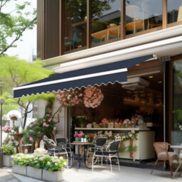 Sundaze 2.5 X 2M Manual Awning Retractable Garden Patio Canopy Sun Shade Shelter With Fittings And Crank Handle Blue