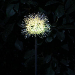 4X Metal Solar Dandelion Light, Waterproof Firefly Lights Outdoor Garden Patio - thumbnail 6