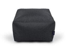 Littens Slate Grey Linen Look Square Footstool Bean Bag Pouffe Ottoman Low Seat 45Cm X 45Cm X 25Cm - thumbnail 2
