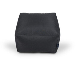 Littens Slate Grey Linen Look Square Footstool Bean Bag Pouffe Ottoman Low Seat 45Cm X 45Cm X 25Cm - thumbnail 3