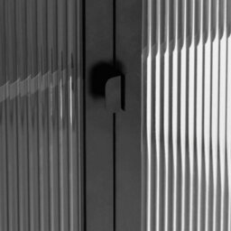 Vidaxl Sideboard Black 70X35X70 Cm Glass And Steel - thumbnail 9